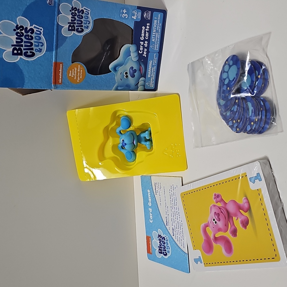 Nickelodeon Blue's Clues Card Game With Figure For Family And Kids Age 3 And Up - Picture 6 of 6